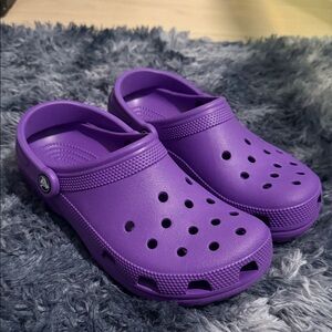 Purple Crocs W9 M7
